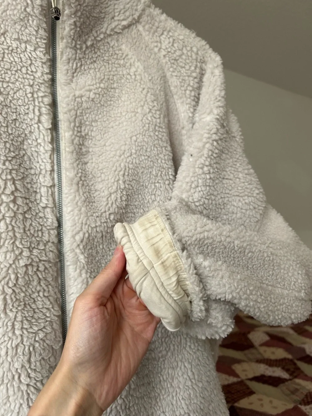 Lululemon Long Textured Fleece Jacket Sherpa Teddy